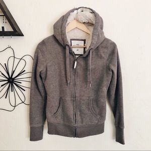 Gray L.O.G.G. By H&M Fuzzy Sweat Jacket